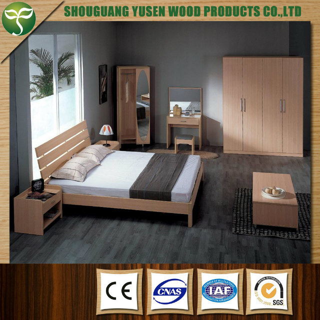 Wood Material Bed for Bedroom Furniture