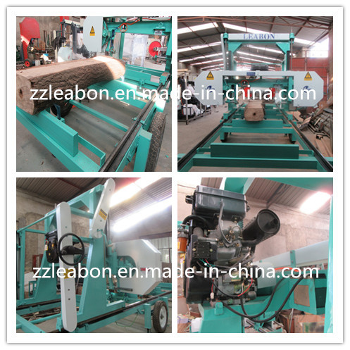 Diesel Engine 25HP Horizontal Band Sawmill for Sale