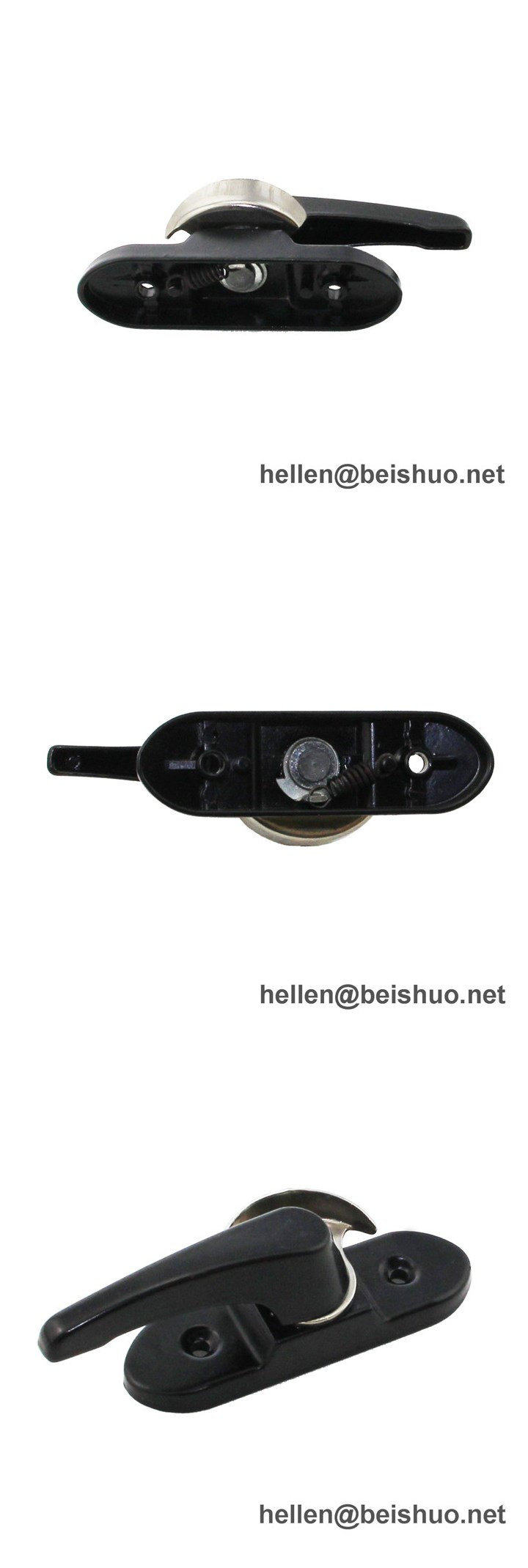 Window Accessories PVC Zinc Alloy Safe Crescent Lock for Window