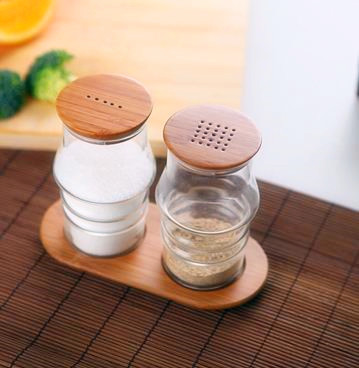 Western Style Creative Design Borosilicaate Glass Spice Jar