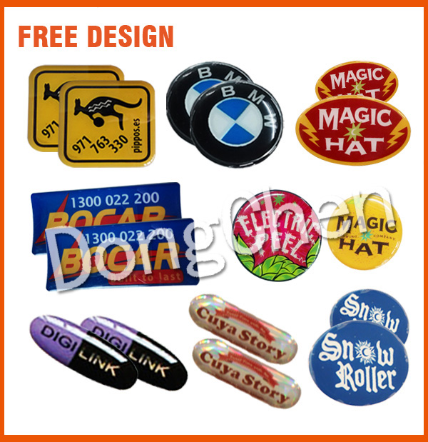 Color Clear PU Epoxy Resin Dome Sticker