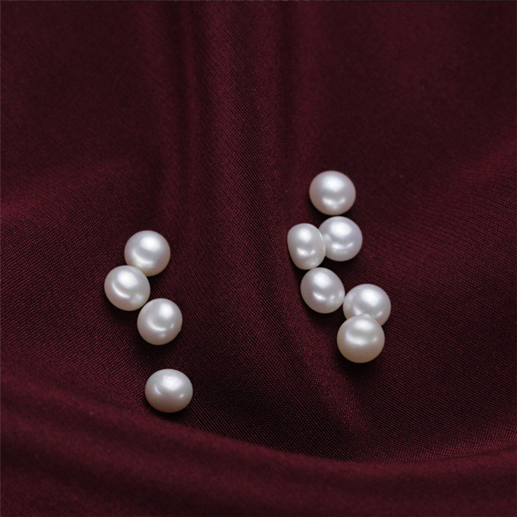 6.5-7mm Small Cute Half Drilled Freshwater Pearls