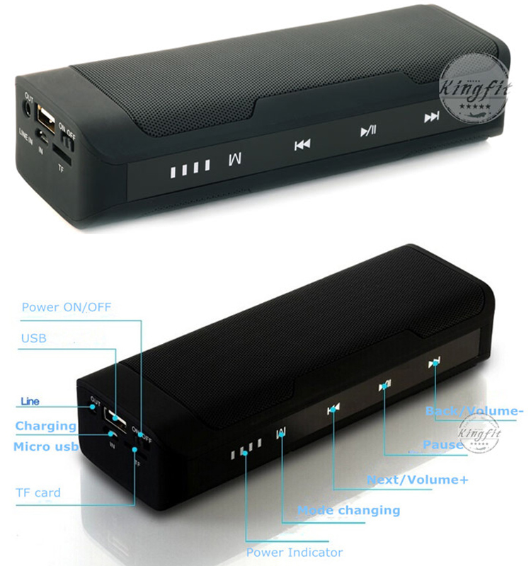 Top Quality 4000mAh Power Bank Touch Sensor Bluetooth Speaker