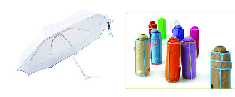 Butterfly Print 3 Fold Windproof Aluminium Umbrella (YS-3FM21083944R)