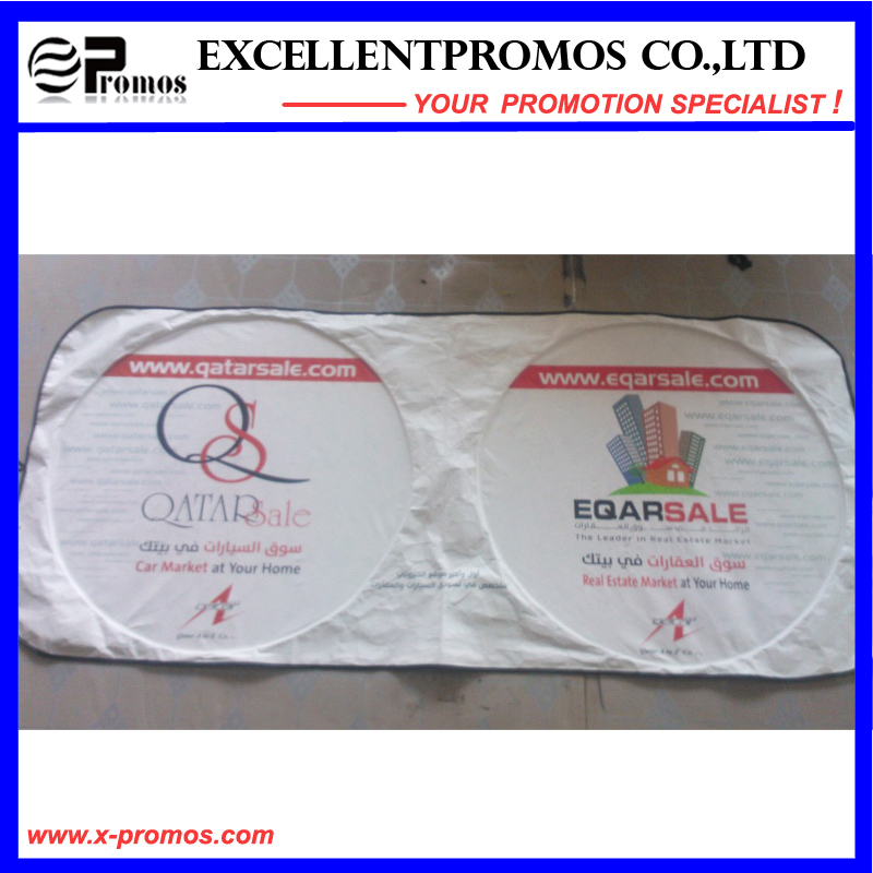 Promotional Double Circle Polyester Car Sunshade (EP-CS1015)