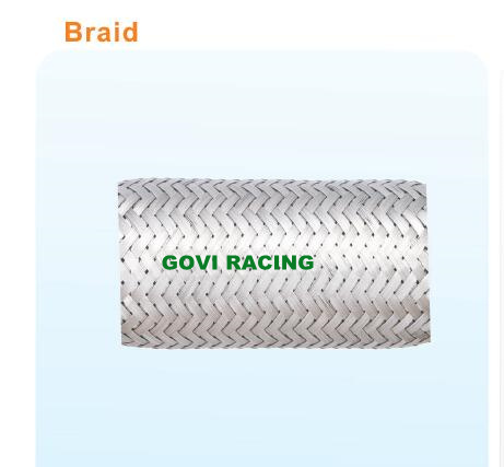 Auto Exhaust Flexible Pipe with Inter -Locked Hose / Braid Shape