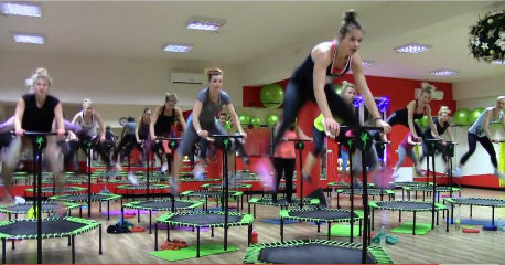 Gymnatisc Free Spring Trampoline Jumping Club Fitness