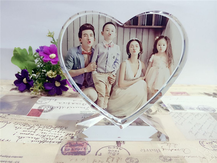 Customized Crystal Photo Frame Printing Photos