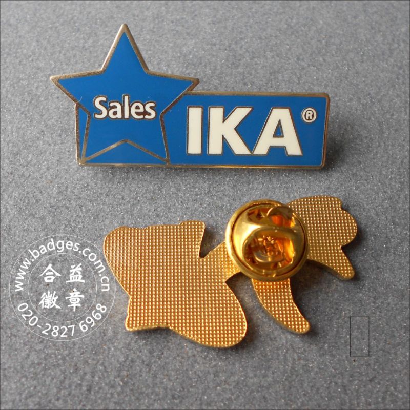 3D Die Casting Bronze Plated Lapel Pin Badge (GZHY-BADGE-025)