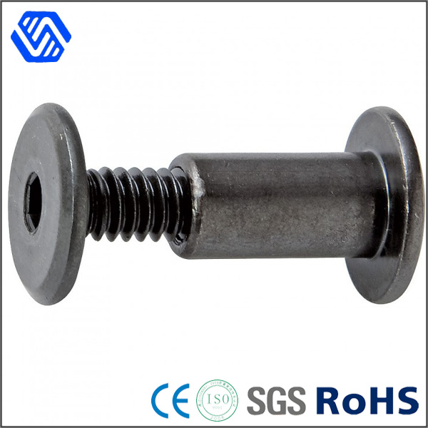 Custom Made Special Carbon Steel Black Round Head Socket Nut Bolt