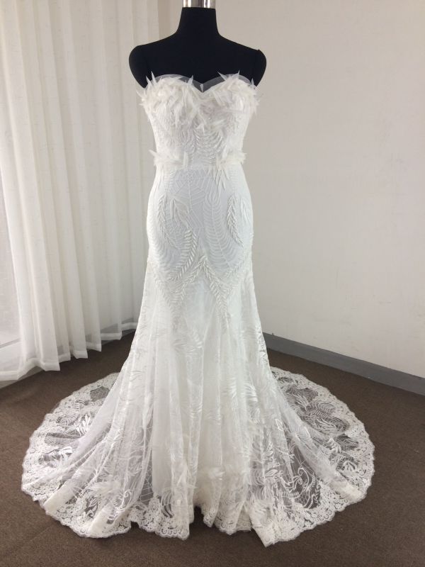 Top Sale/Trendy Mermaid Wedding Dress with Unique Lace