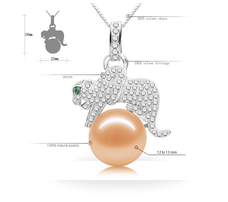 10-11mm AAA Big Semi Round Freshwater Animal Pearl Pendant