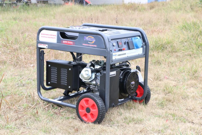 5kVA Gasoline Generator Petrol with AVR and Portable Wheek Kit