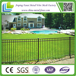 Galvanized and Powder Coated Iron Fencing