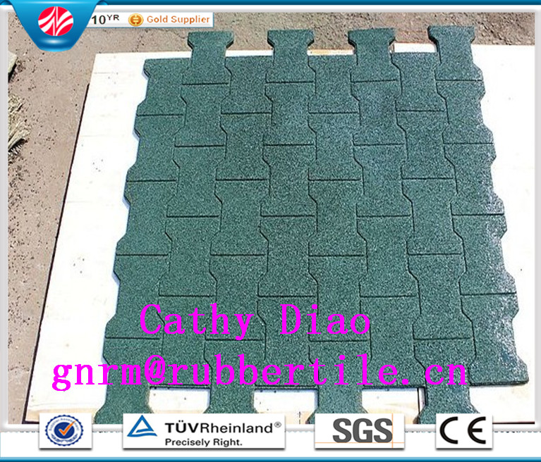 Supply Colorful Rubber Floor Tiles, Playground  Rubber  Tiles Outdoor  Rubber  Tile Recycle Rubber Tile Gym Rubber Tile