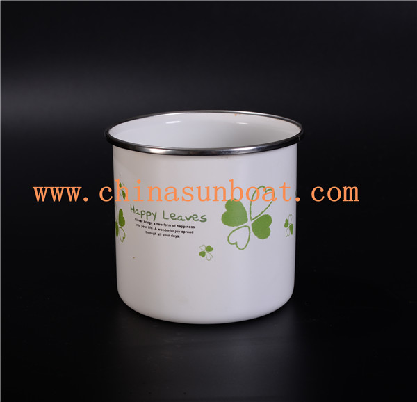Sunboat Enamel Milk Cup Enamel Mug Enamel Cup Tableware Kitchenware/ Kitchen Appliance