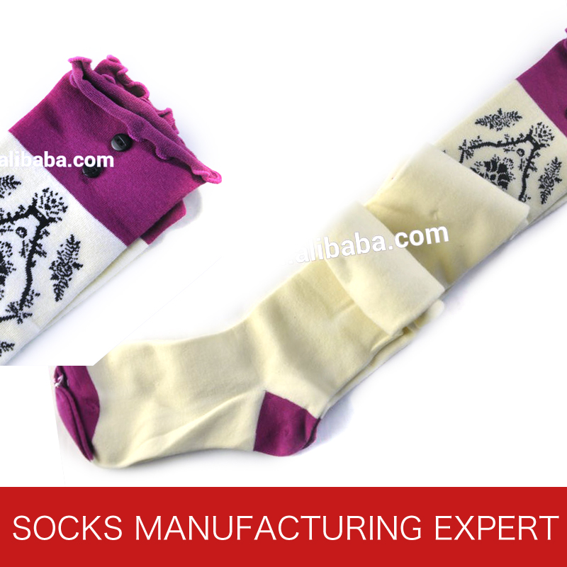 100% Cotton of Woman Coloful Tube Sock (UBM1047)