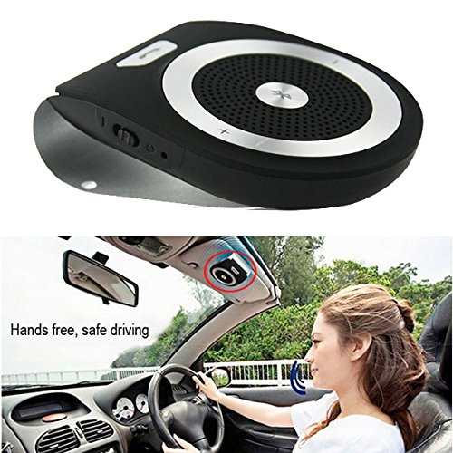 Bluetooth Handsfree Car Kit with Great Sound Jabra Quality in-Car Speakerphone with DSP HD Sound Superbass Bluetooth Kit for Car C10