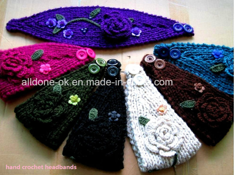 Custom Fashion New Design Hand Knitted Ladies Headband Neckwarmer Turban