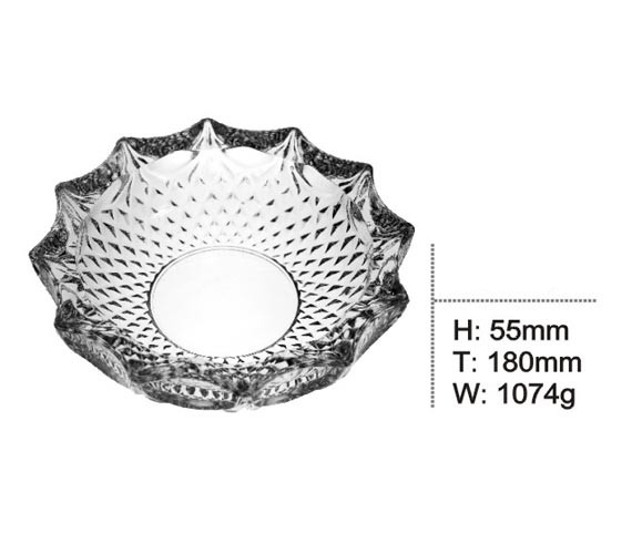 High Quality Glass Ashtray Good Price Glassware Kb-Hn0138