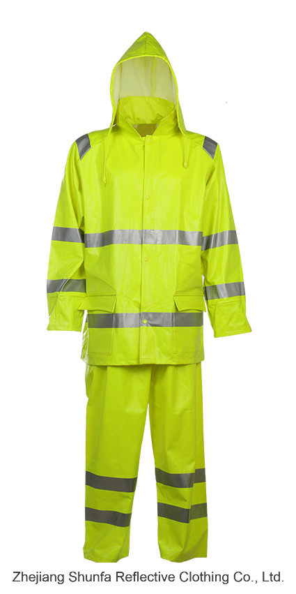 Waterproof Winter Working Jacket with Fire-Resistant High Visibility Material