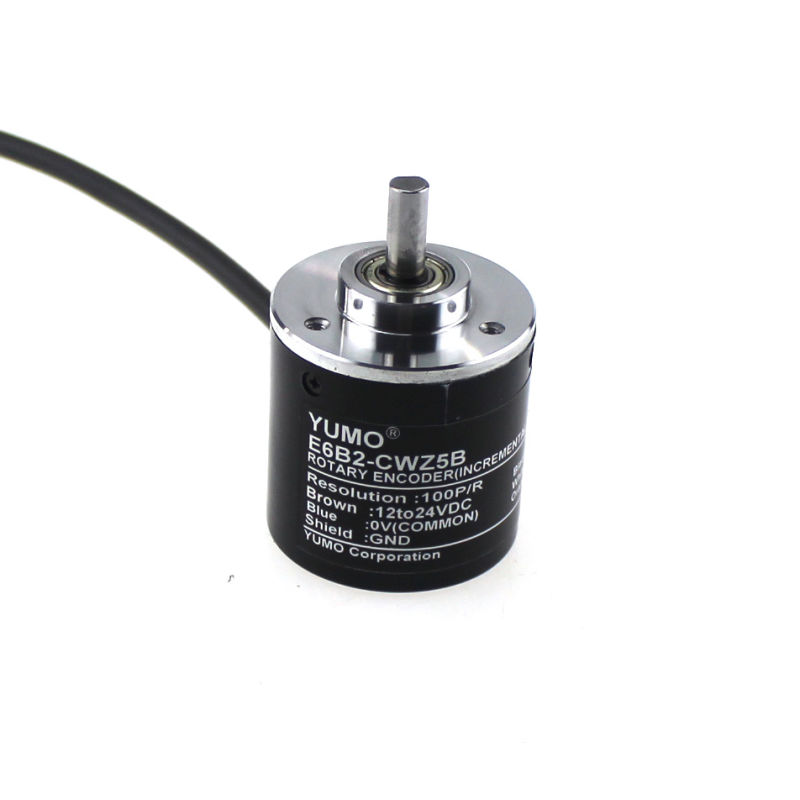 Yumo E6B2-CWZ5B 100PPR 12V 24V DC Shaft Incremental Rotary Encoder