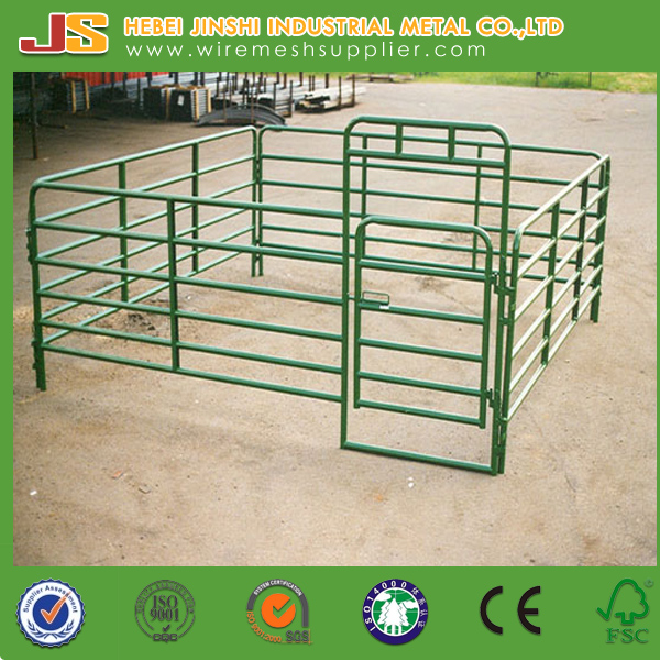 China Factory Supply 6 Rails Oval Tube Cattle Fence Panel