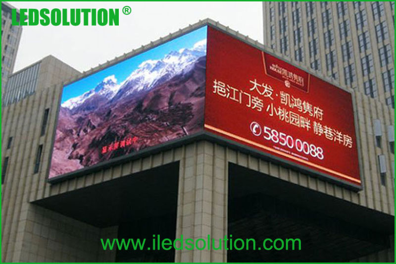 Ledsolution Indoor Outdoor Seamless L Shape Corner LED Display Screen