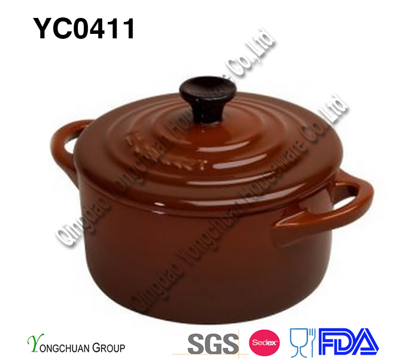 Ceramic Non-Stick Casserole with Lid for Wholesale