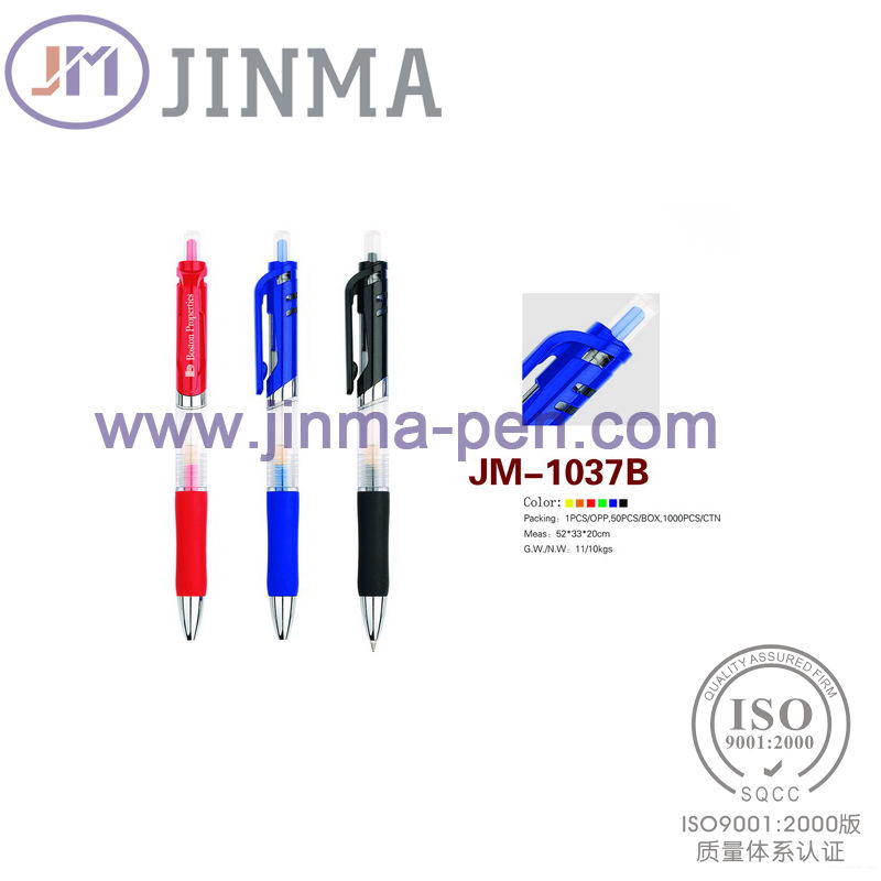 The Promotion Gifts Plastic Gel Ink   Pen Jm-1037b