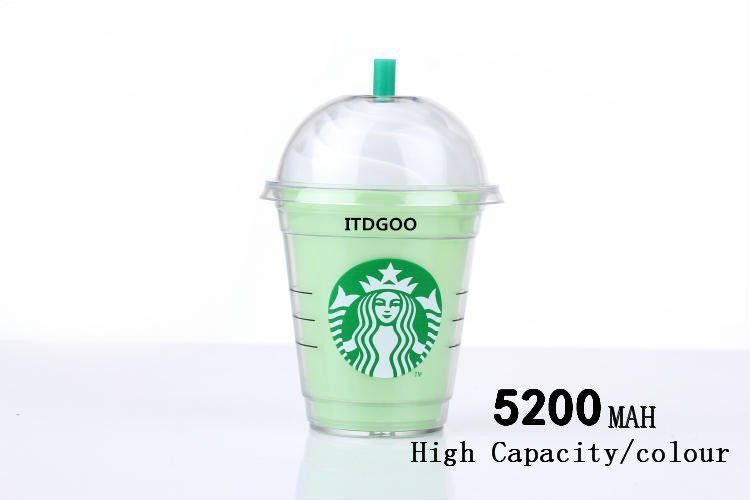 Creative 5200mAh Coffee Cup Power Bank Portable Back up Battery Mobile Charger