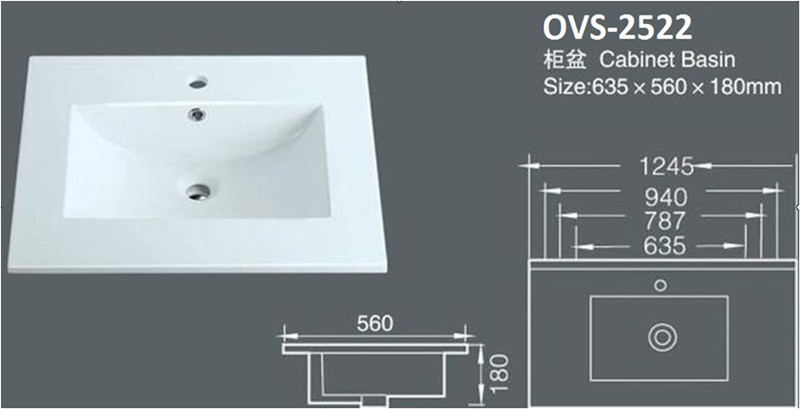 Ceramic Sanitary Ware Hand Wash Basin with Cupc/Ce (A-2522)