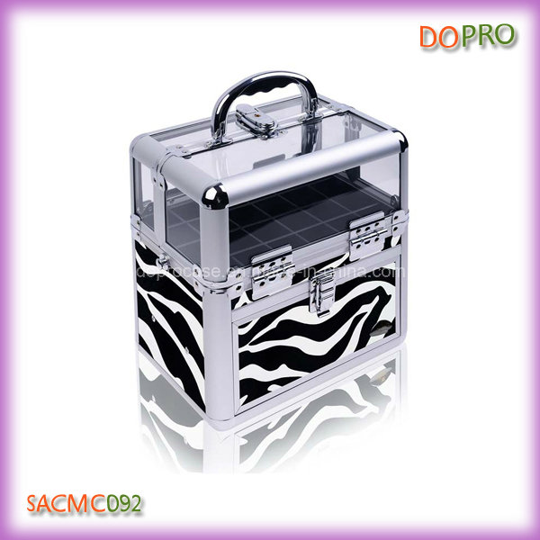 Zebra Pattern Beauty Case for Nail Art (SACMC092)