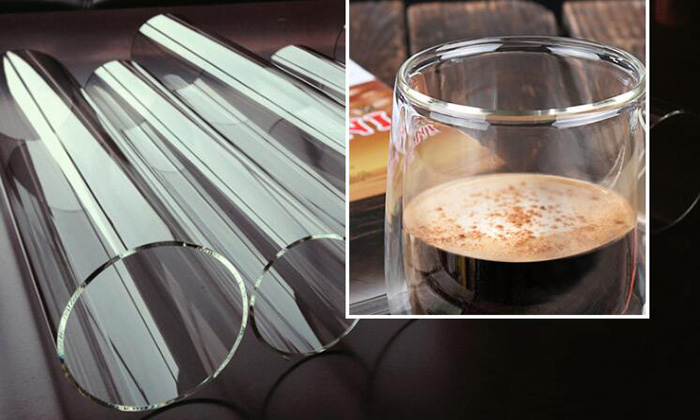 Transparent Heat Resistance Glass Coffee Mug Double Wall Milk Juice Cup