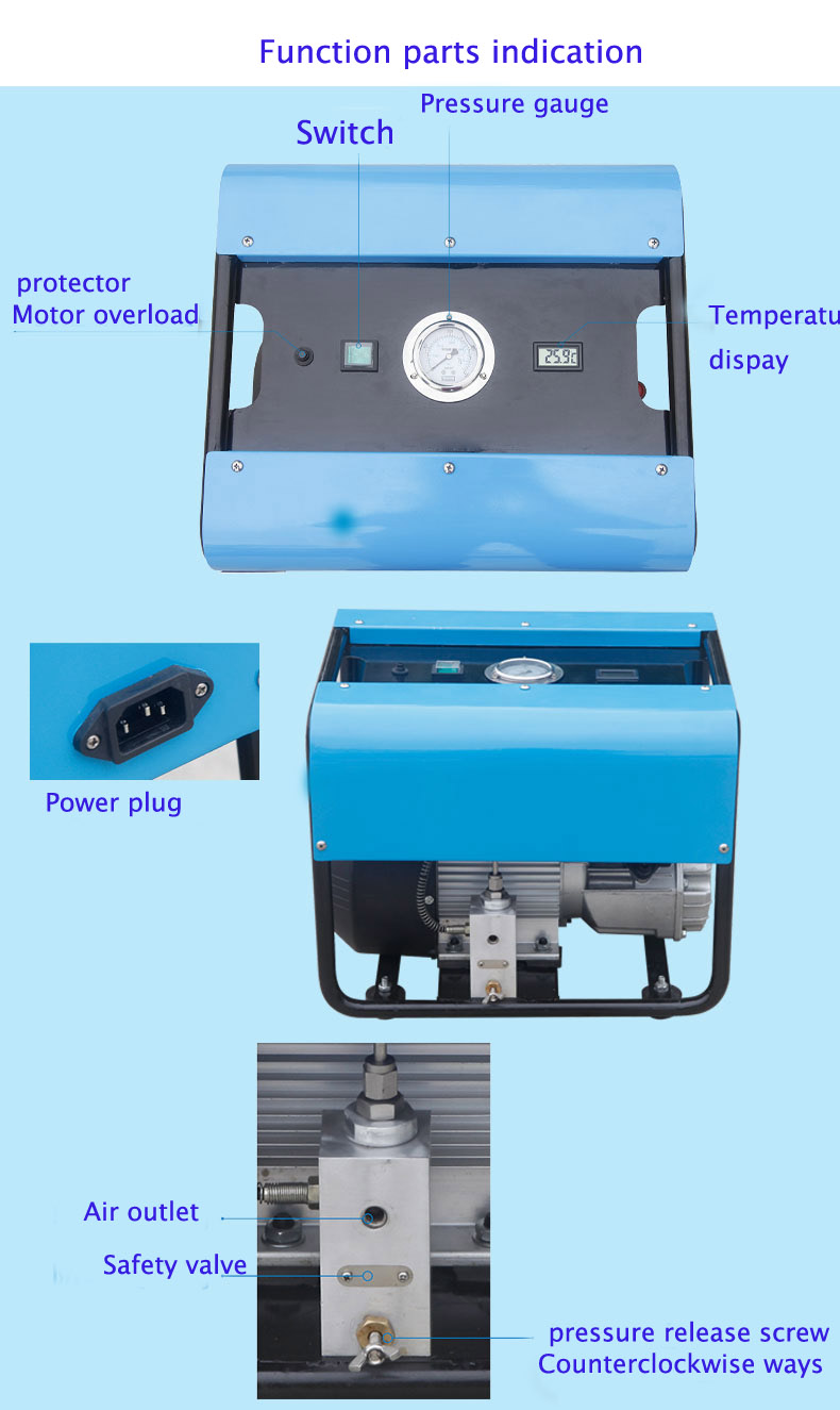 Air Booster Gas Booster High Pressure Filling Pump High Pressure Air Compressor (YS-0.08/300)