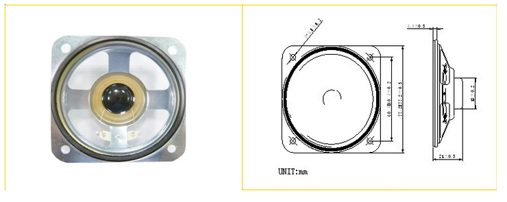 Fbsp7878 78*78mm Square Waterproof Loudspeaker (FBELE)