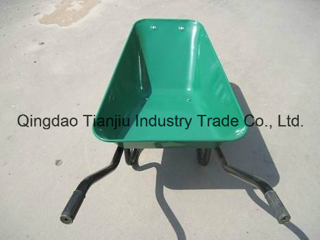 Wb3800 Sri Lanka 60L Market Yellow Color Concrete Wheelbarrow