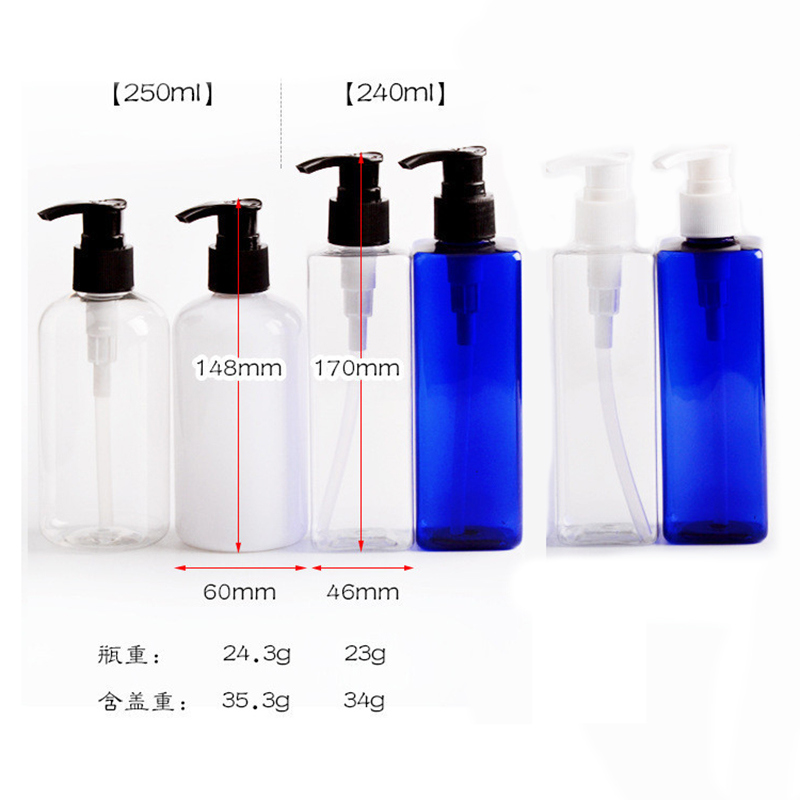 300ml Pet Plastic Bottle for Cosmetic Shampoo Lotion (NB07)