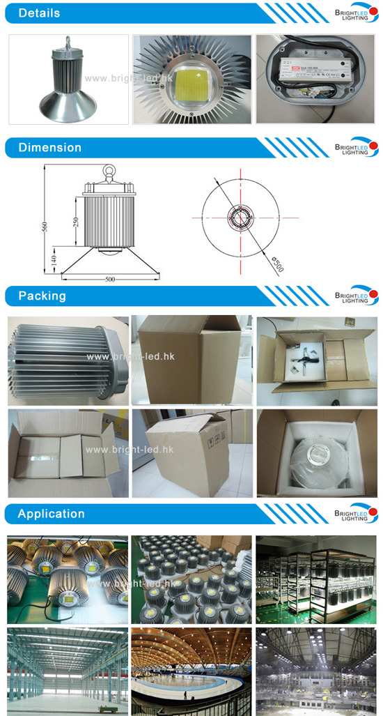 Traditional and Industrial LED High Bay Light 180W with IP65