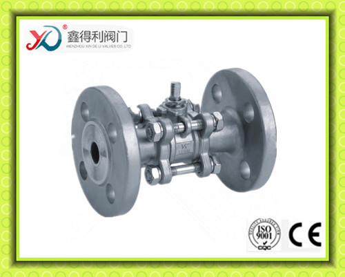 3PC Factrory Stainless Steel CF8 Flanged Ball Valve 4 Inch