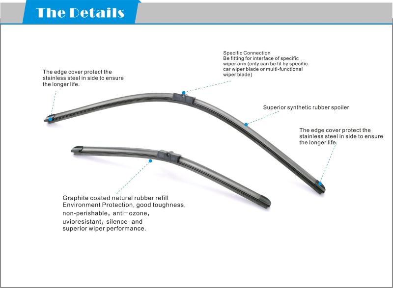 Wiper Blade Soft Car Accessory for BMW 3 Series