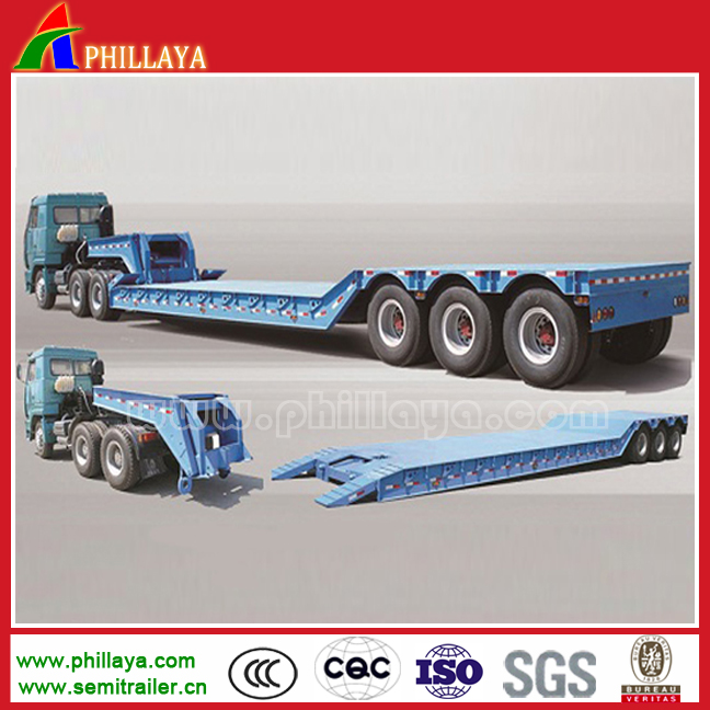 Detachable Gooseneck Front Loading Lowbed Trailer