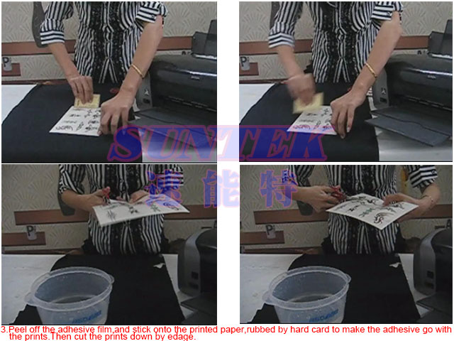 Inkjet Temporary Tattoo Transfer Printing Paper Water Decals Papel Transfer Tattoo Sticker Paper Adhesive Paper Adesivo Film Papier Transfert Kit