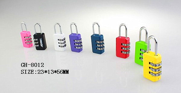 Colorful Combination Padlock, Padlock, Bag Lock (GH-8077)