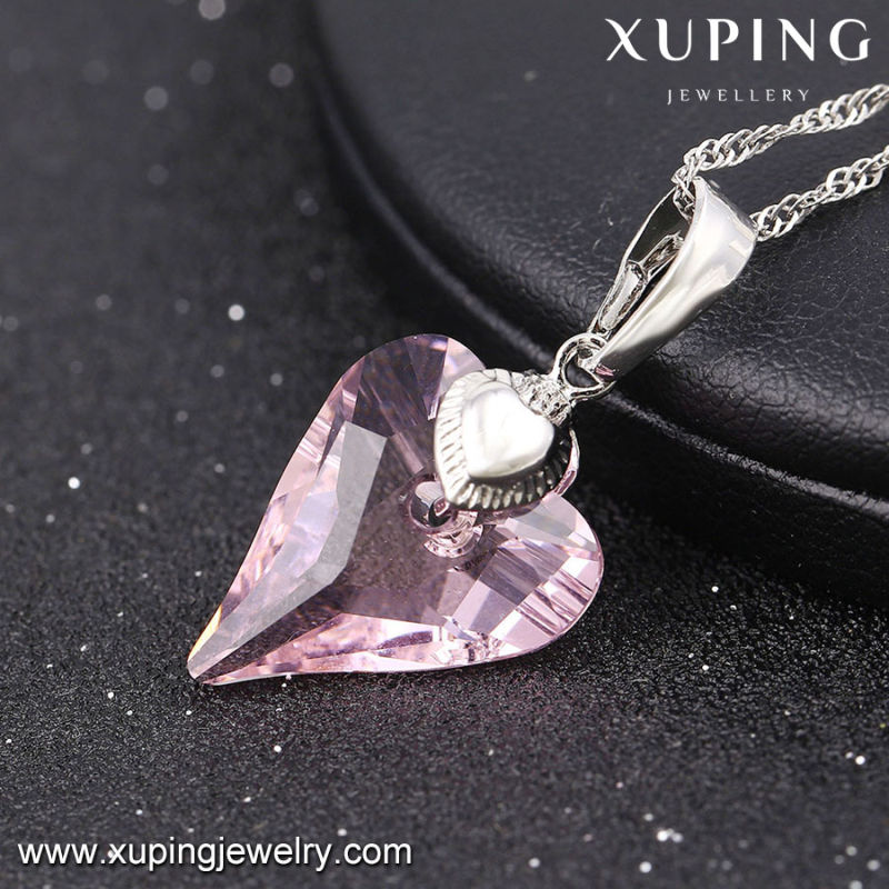 32659 -Fashion Newest Rhdium CZ Diamond Heart Jewelry Necklace Pendant for Girls' Gifts