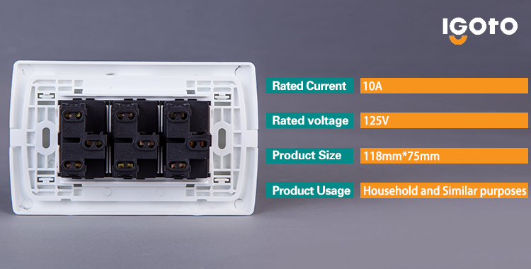 South American Market 3 Gang 1 Way Switch 3 Gang 2 Way Switch