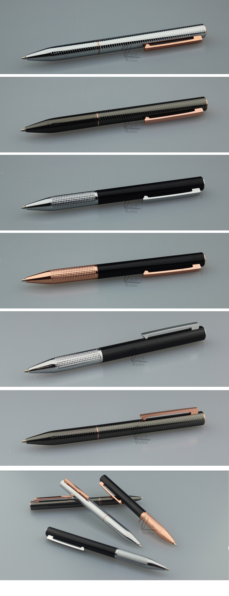 Wholesale Office Supply Twist Open Metal Ball Pen