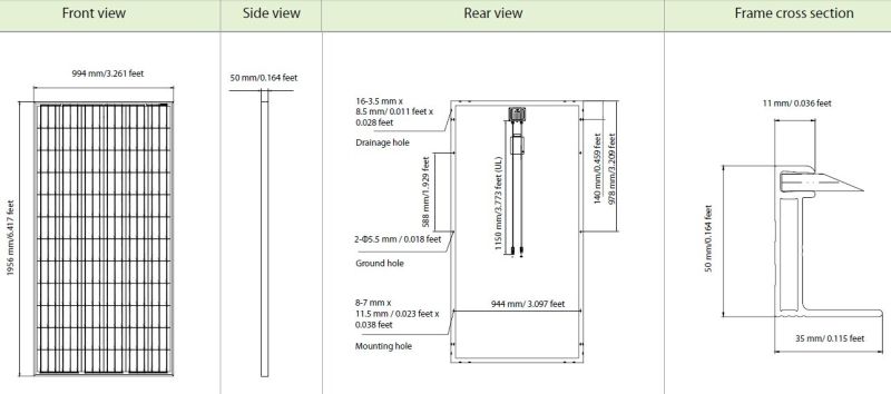 Poly Crystalline Solar Panel 260-310W