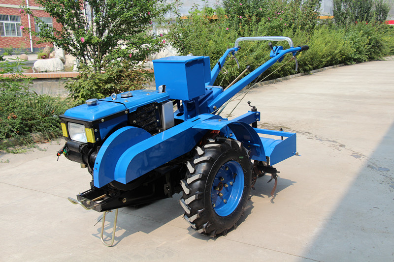 10HP Farming Diesel Walking Tractor with Rotary Tiller