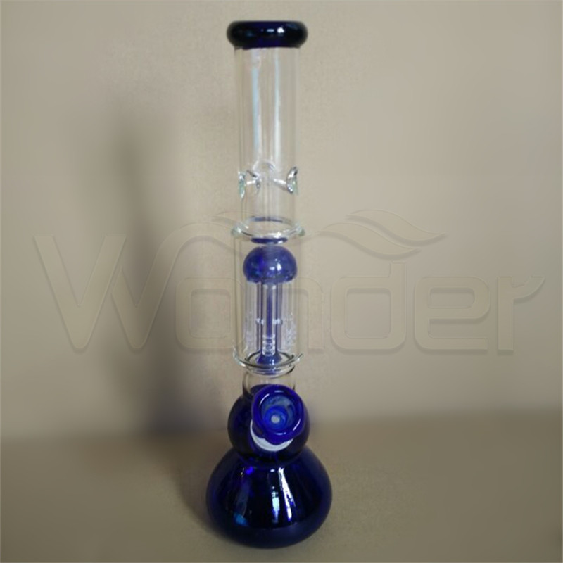 blue Color Glass Smoking Pipe